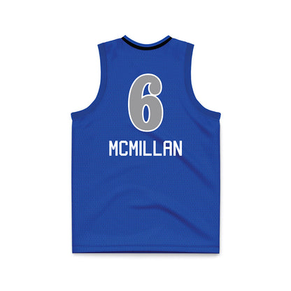 UNC Asheville - NCAA Women's Basketball : Kristen McMillan - Royal Basketball Jersey-1