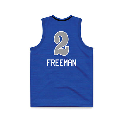 UNC Asheville - NCAA Women's Basketball : Jamaria Freeman - Royal Basketball Jersey-1