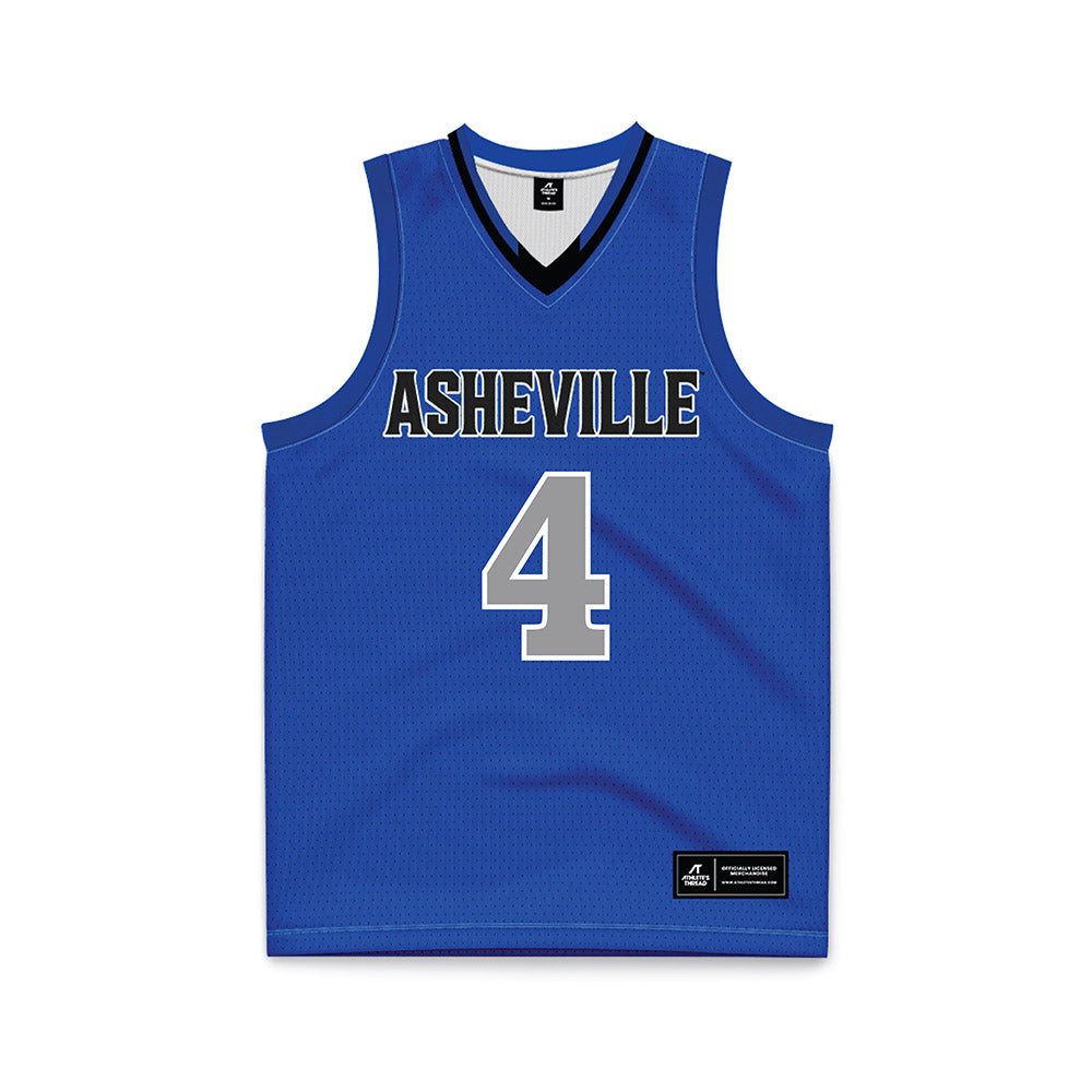 UNC Asheville - NCAA Women's Basketball : Riley Milausnic - Royal Basketball Jersey-0