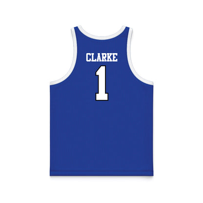 UNC Asheville - NCAA Men's Basketball : Julian Clarke - Royal Basketball Jersey-1