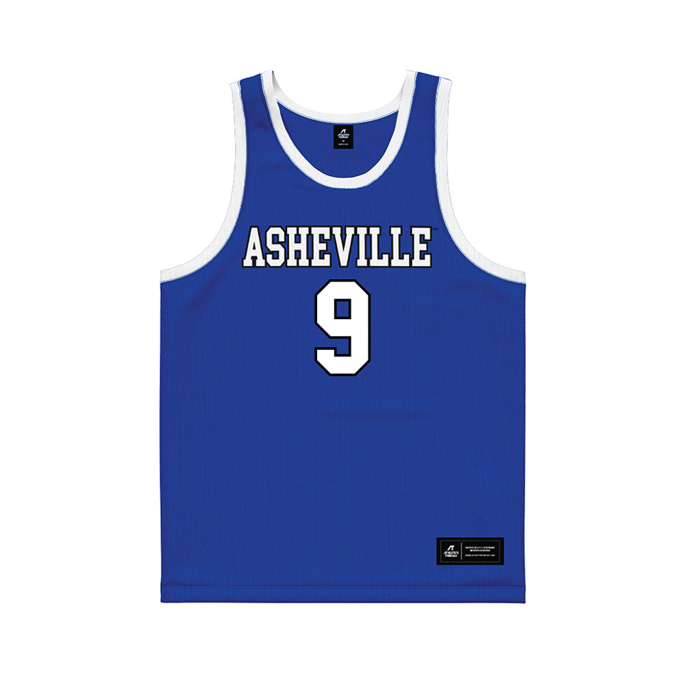 UNC Asheville - NCAA Men's Basketball : Ian Bailey - Royal Basketball Jersey-0