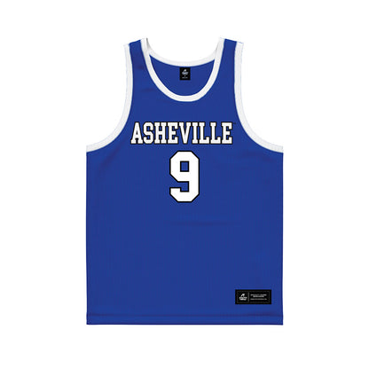 UNC Asheville - NCAA Men's Basketball : Ian Bailey - Royal Basketball Jersey-0