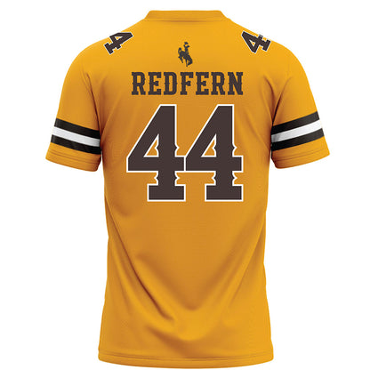 Wyoming - NCAA Football : Jaquan Redfern - Gold Football Jersey-1