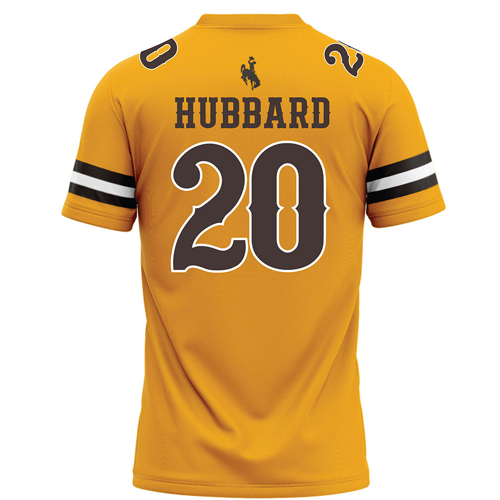 Wyoming - NCAA Football : Diore Hubbard - Gold Football Jersey-1