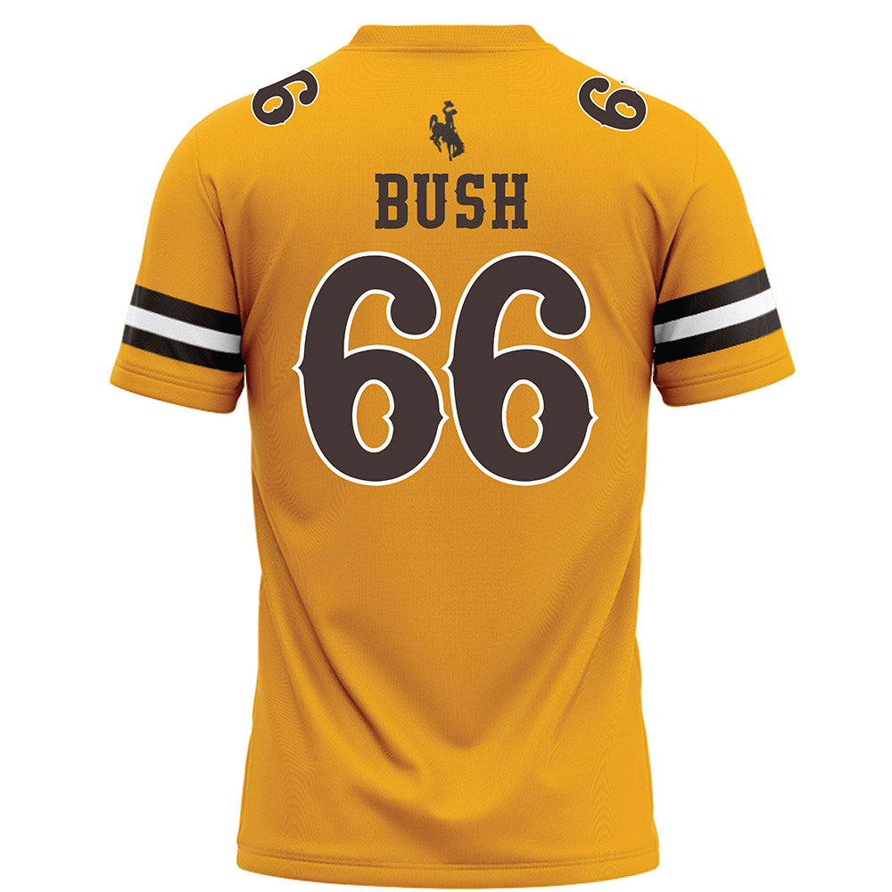 Wyoming - NCAA Football : Johnathan Bush - Gold Football Jersey-1