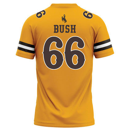 Wyoming - NCAA Football : Johnathan Bush - Gold Football Jersey-1