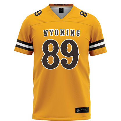 Wyoming - NCAA Football : Jake Wilson - Gold Football Jersey-0
