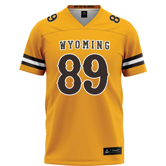 Wyoming - NCAA Football : Jake Wilson - Gold Football Jersey-0
