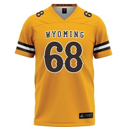 Wyoming - NCAA Football : Cody Crawford - Gold Football Jersey