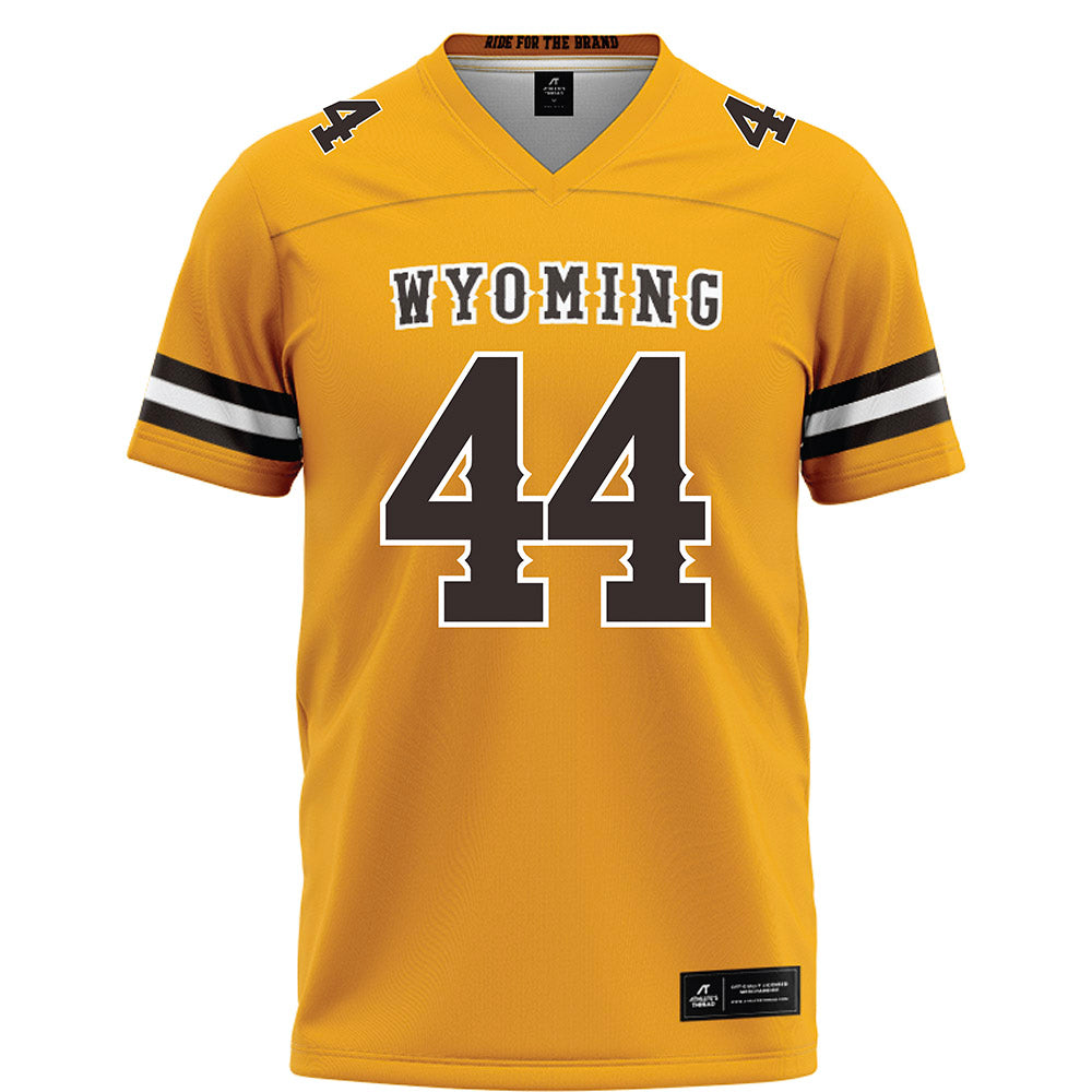 Wyoming - NCAA Football : Jaquan Redfern - Gold Football Jersey-0