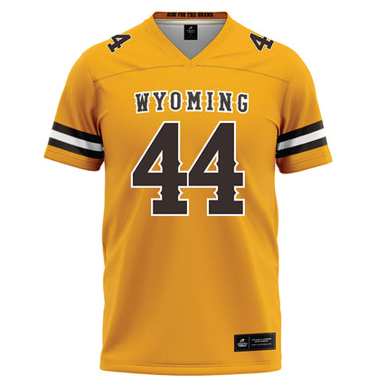 Wyoming - NCAA Football : Jaquan Redfern - Gold Football Jersey-0