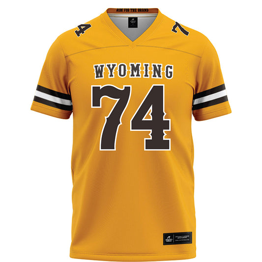 Wyoming - NCAA Football : Tariq Miller - Gold Football Jersey-0