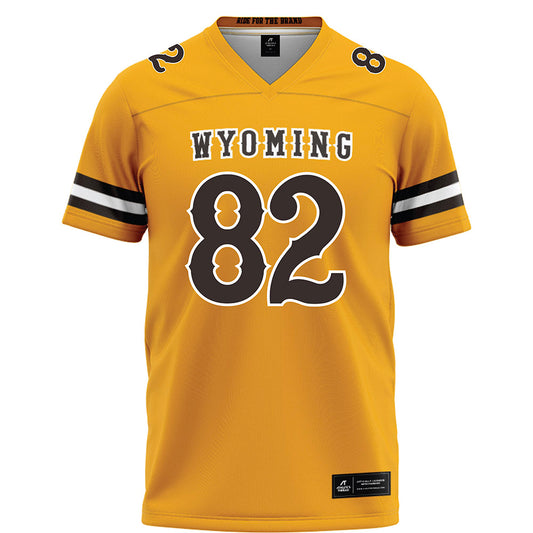 Wyoming - NCAA Football : Bricen Brantley - Gold Football Jersey-0