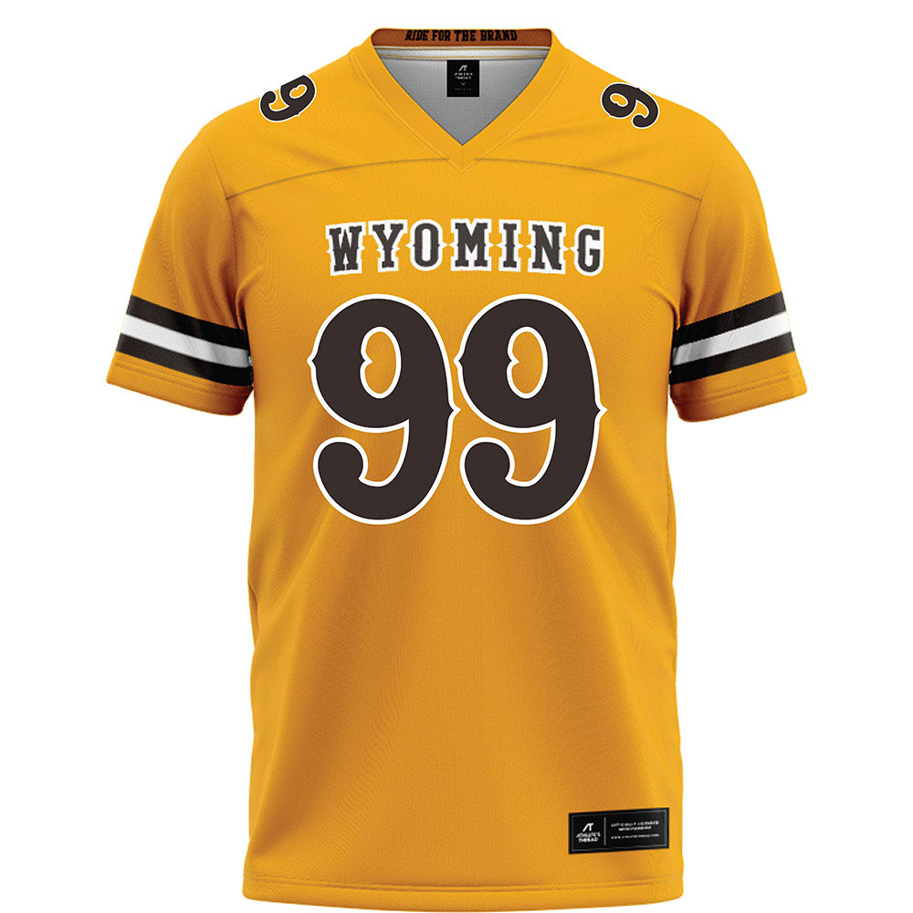 Wyoming - NCAA Football : Donnie Wingate - Gold Football Jersey-0