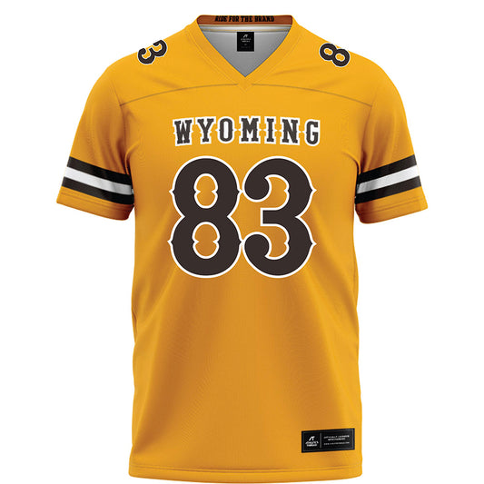 Wyoming - NCAA Football : Kyle Frendt - Gold Football Jersey-0