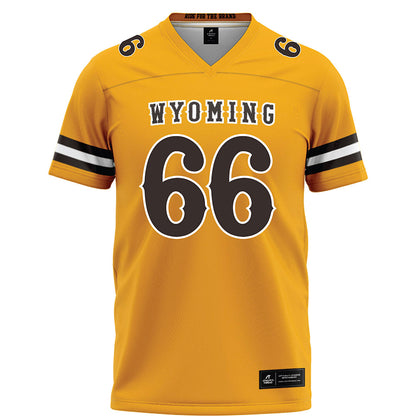 Wyoming - NCAA Football : Johnathan Bush - Gold Football Jersey-0