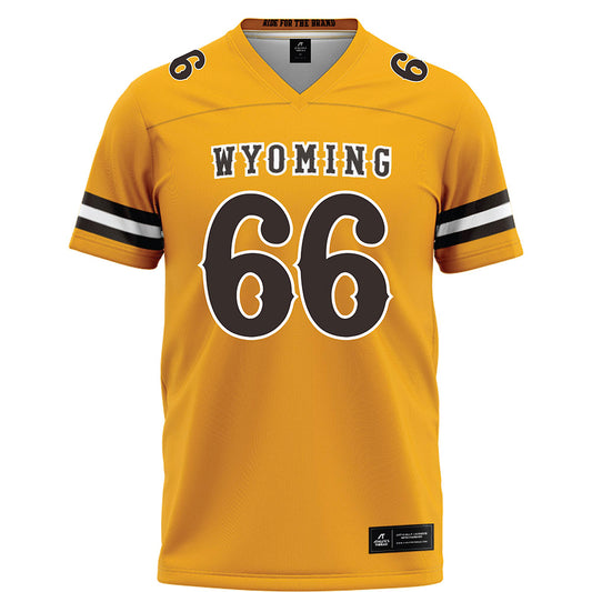Wyoming - NCAA Football : Johnathan Bush - Gold Football Jersey-0