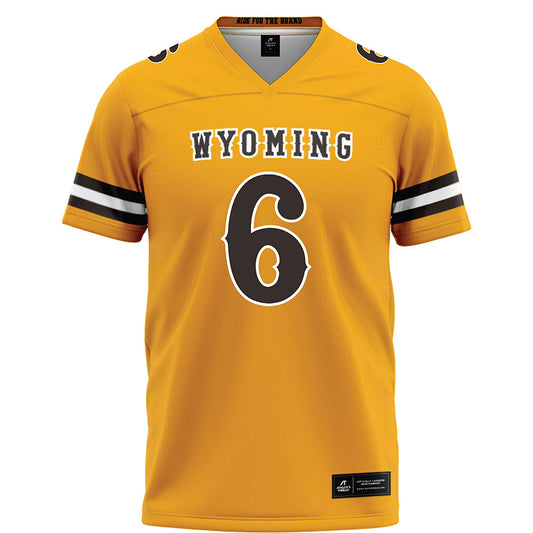 Wyoming - NCAA Football : Jaylan Bean - Gold Football Jersey-0