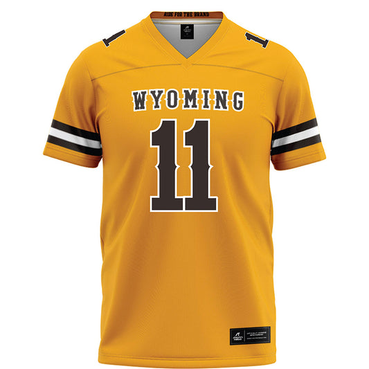 Wyoming - NCAA Football : Jayden Williams - Gold Football Jersey-0