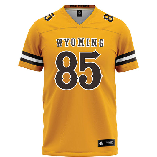 Wyoming - NCAA Football : Ishmael Muhammad - Gold Football Jersey-0