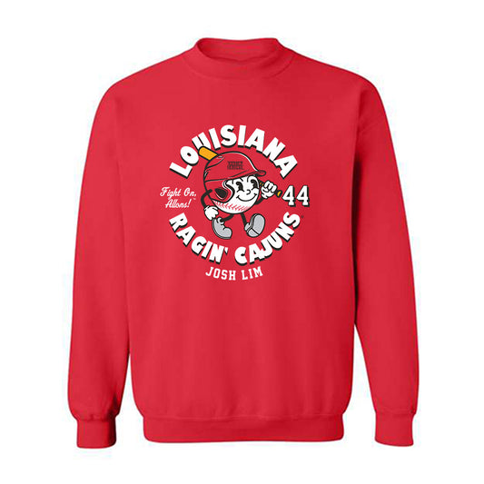 Louisiana - NCAA Baseball : Josh Lim - Fashion Shersey Crewneck Sweatshirt-0