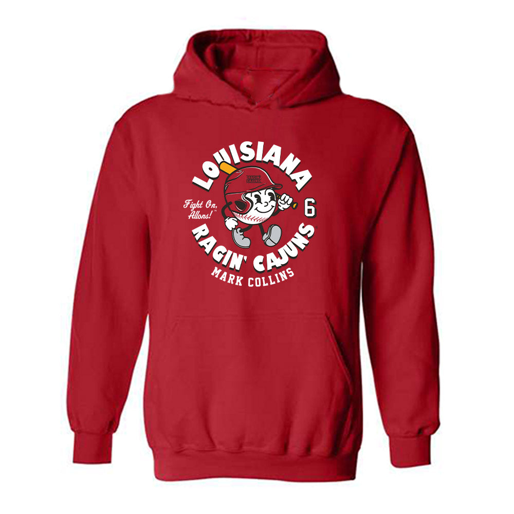 Louisiana - NCAA Baseball : Mark Collins - Fashion Shersey Hooded Sweatshirt-0