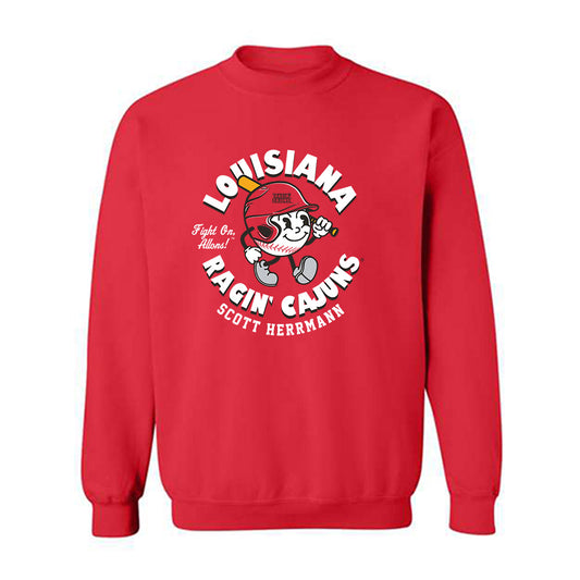 Louisiana - NCAA Baseball : Scott Herrmann - Fashion Shersey Crewneck Sweatshirt-0