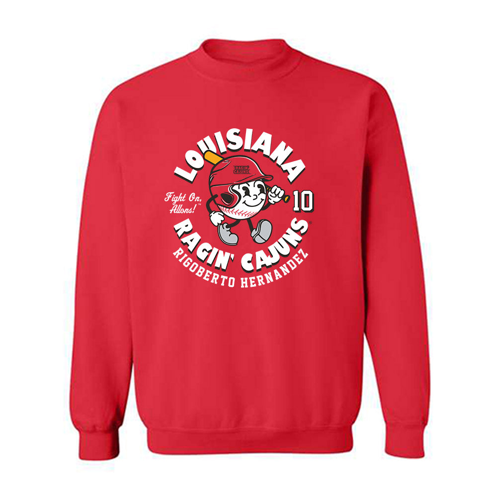 Louisiana - NCAA Baseball : Rigoberto Hernandez - Fashion Shersey Crewneck Sweatshirt-0