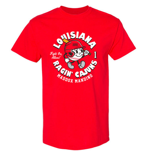 Louisiana - NCAA Baseball : Maddox Mandino - Fashion Shersey T-Shirt-0