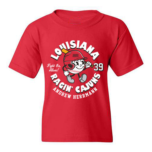 Louisiana - NCAA Baseball : Andrew Herrmann - Fashion Shersey Youth T-Shirt-0