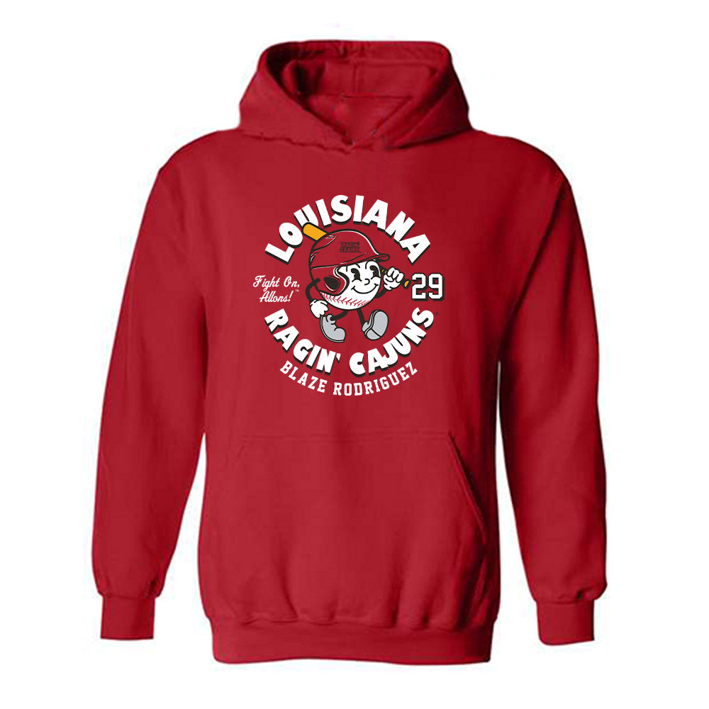 Louisiana - NCAA Baseball : Blaze Rodriguez - Fashion Shersey Hooded Sweatshirt-0