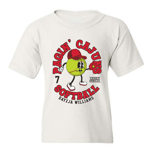 Louisiana - NCAA Softball : Dayzja Williams - Fashion Shersey Youth T-Shirt-0