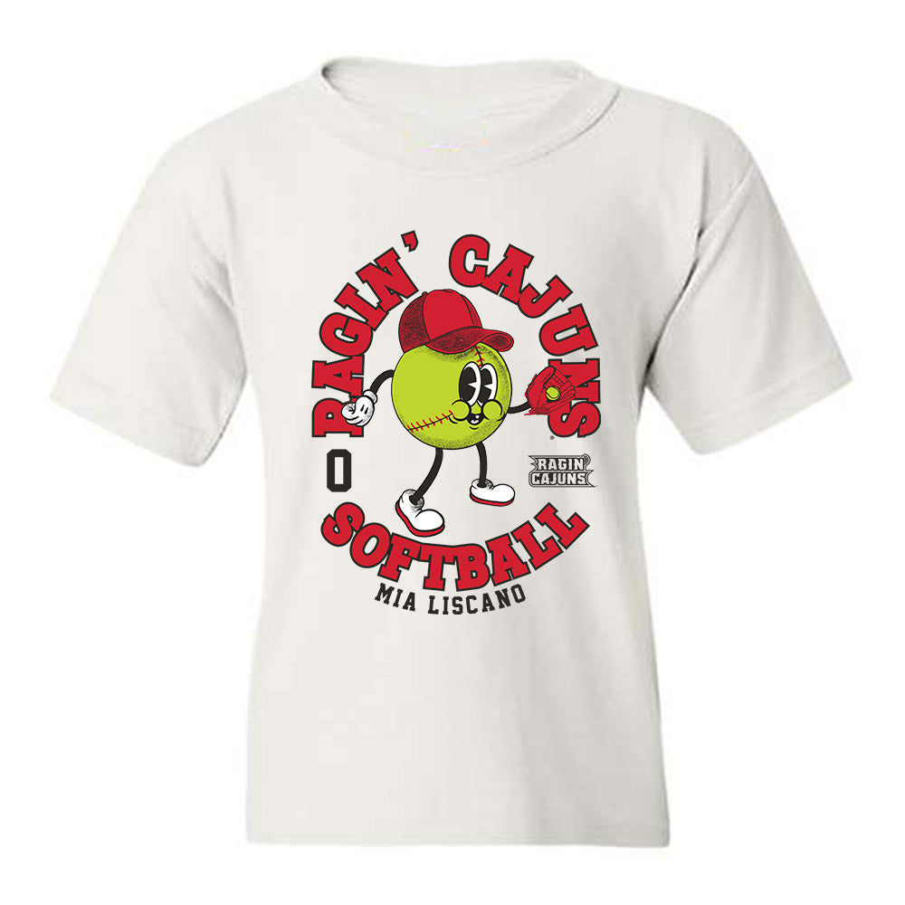 Louisiana - NCAA Softball : Mia Liscano - Fashion Shersey Youth T-Shirt-0