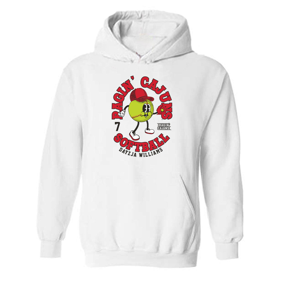 Louisiana - NCAA Softball : Dayzja Williams - Fashion Shersey Hooded Sweatshirt-0