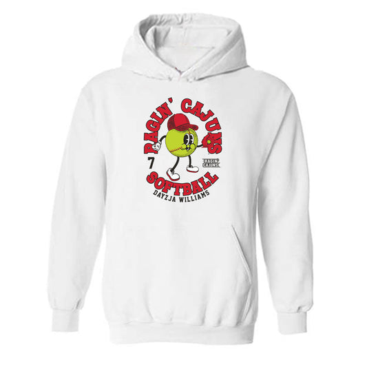 Louisiana - NCAA Softball : Dayzja Williams - Fashion Shersey Hooded Sweatshirt-0