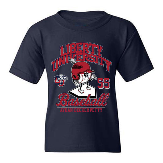 Liberty - NCAA Baseball : Aydan Decker-Petty - Fashion Shersey Youth T-Shirt-0