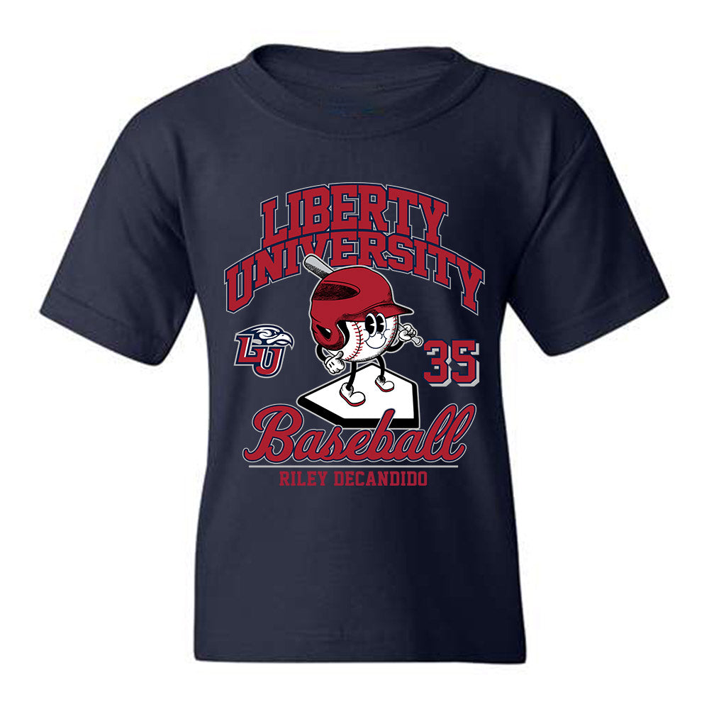 Liberty - NCAA Baseball : Riley DeCandido - Fashion Shersey Youth T-Shirt