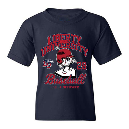 Liberty - NCAA Baseball : Joshua Mccusker - Fashion Shersey Youth T-Shirt-0