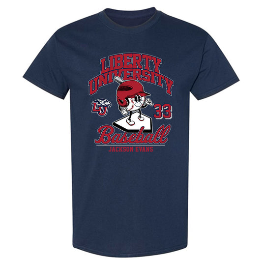 Liberty - NCAA Baseball : Jackson Evans - Fashion Shersey T-Shirt-0