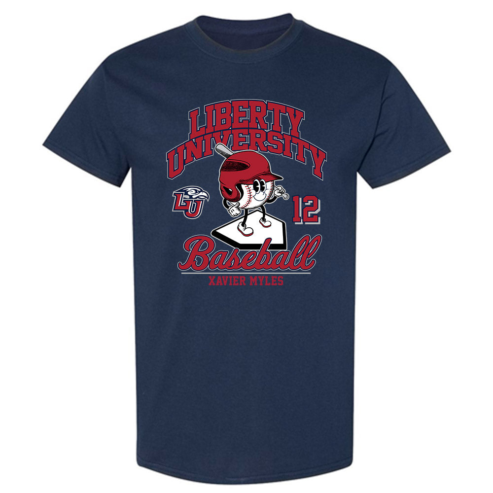Liberty - NCAA Baseball : Xavier Myles - Fashion Shersey T-Shirt-0