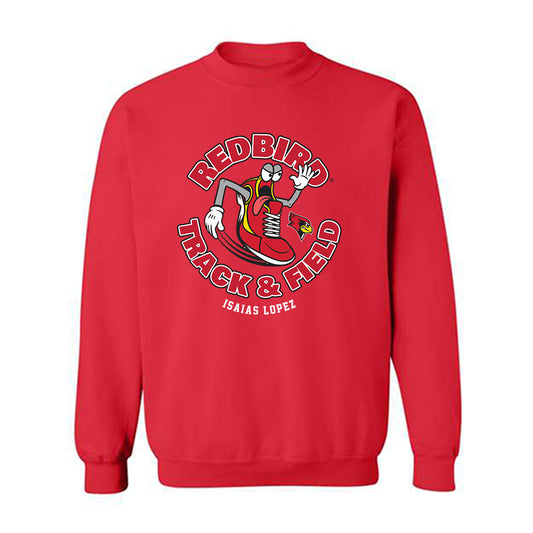 Illinois State - NCAA Men's Track & Field : Isaias Lopez - Fashion Shersey Crewneck Sweatshirt-0