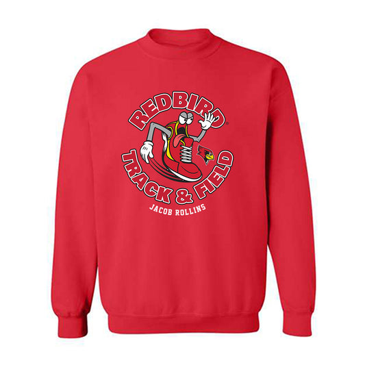 Illinois State - NCAA Men's Track & Field : Jacob Rollins - Fashion Shersey Crewneck Sweatshirt-0