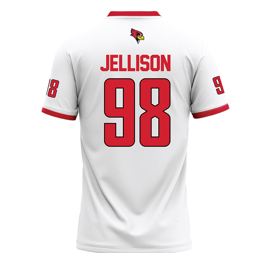 Illinois State - NCAA Football : Logan Jellison - White Football Jersey-1