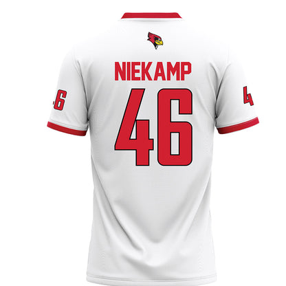 Illinois State - NCAA Football : Tye Niekamp - White Football Jersey