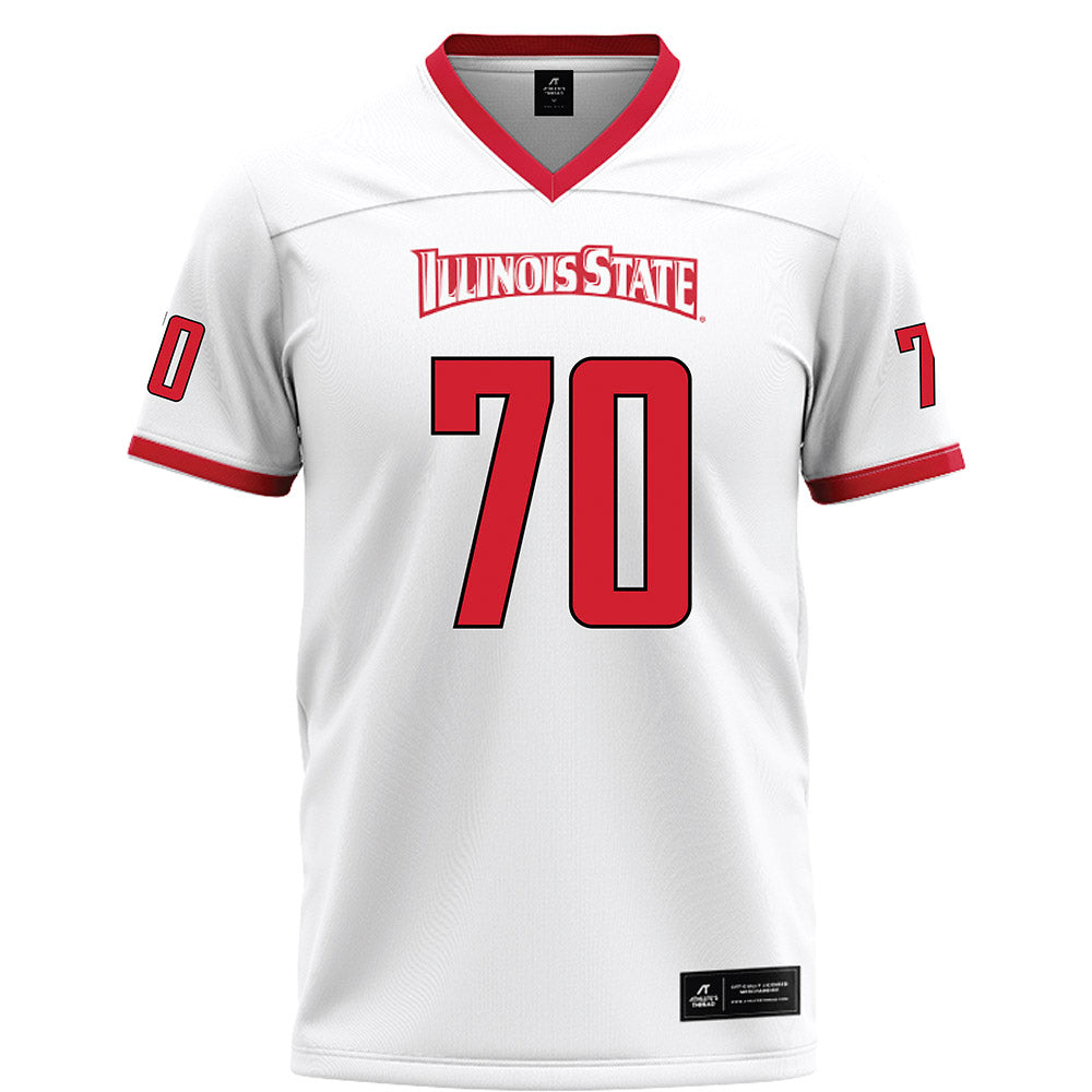 Illinois State - NCAA Football : Logan Brasfield - White Football Jersey-0