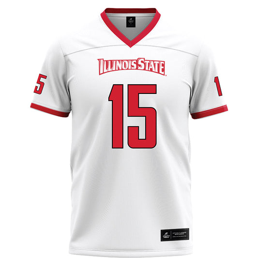 Illinois State - NCAA Football : Chase Kwiatkowski - White Football Jersey-0