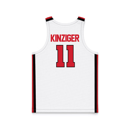 Illinois State - NCAA Men's Basketball : Johnny Kinziger - White Basketball Jersey