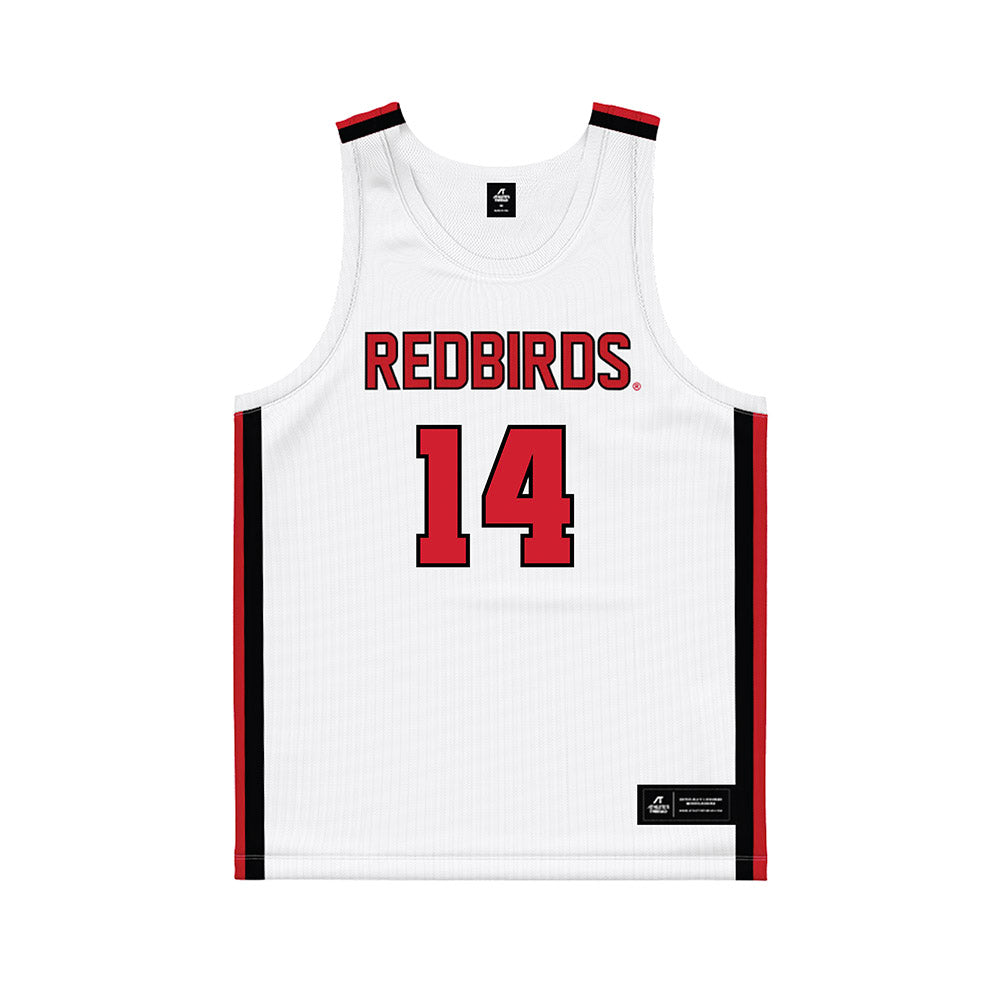 Illinois State - NCAA Men's Basketball : Boden Skunberg - White Basketball Jersey