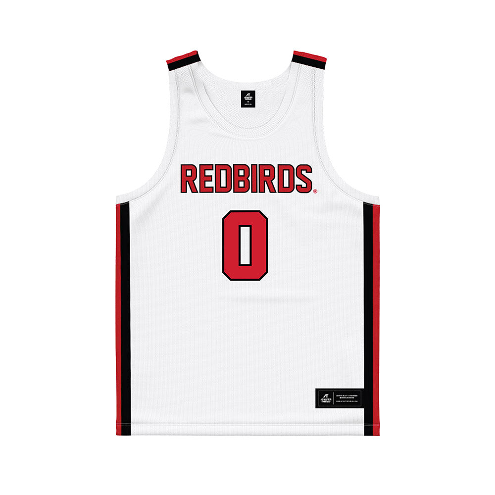 Illinois State - NCAA Men's Basketball : Jack Daugherty - White Basketball Jersey-0