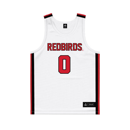 Illinois State - NCAA Men's Basketball : Jack Daugherty - White Basketball Jersey-0